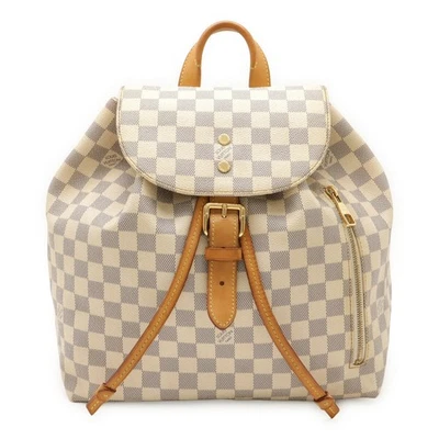 Mochila Louis Vuitton Damier Azur Sperone Feminina Branca Tamanho Único - Imagem 1 de 4