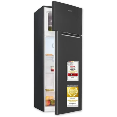 Exquisit Kühl-Gefrierkombination, 206 L, 4-Sterne, KGC5270-45-040D inoxlook-az - Bild 1 von 4