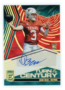 QUINN EWERS 2025 ELITE #TOC-QEW ROJO CAMBIO DE SIGLO AUTOMÁTICO/75 MIAMI DOLPHINS - Imagen 1 de 2