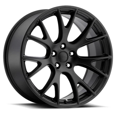 Replica Hellcat 20x9 +20 Matte Black Wheel 5x115 (QTY 1) CAT 290-5115-20 MB (2) Foto 1 de 4