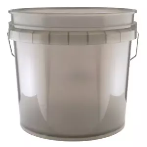 Leaktite 3.5 Gallon Translucent Gray Bucket with Handle - Picture 1 of 2