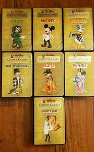 7 BETA Walt Disney Cartoon Classics (Limited Gold) BETA Video’s Mickey Pluto - Picture 1 of 5