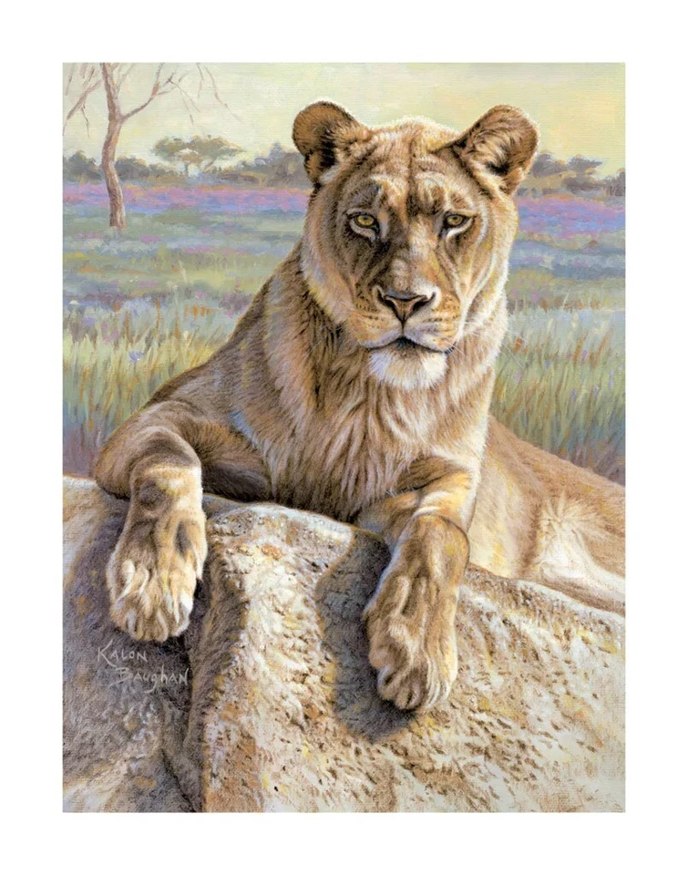 Serengeti Lioness, Kalon Baughan, Wall Art Print Poster 14" x 11"   2057 - Image 1 of 1