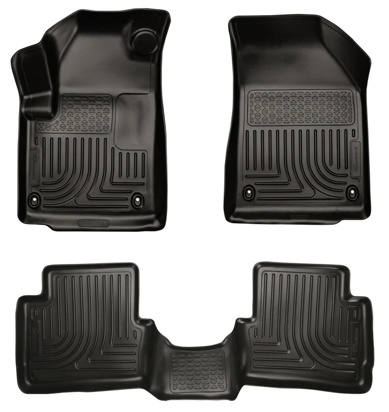Forros de piso negros Husky Liners 99021 WeatherBeater para Dodge Dart 2013 Foto 1 de 4