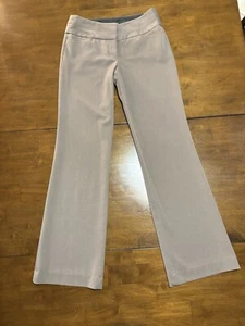 Express Editor Wide Waistband Flare,Low Rise Pants,Size 0R, Barely Worn Brown - Picture 1 of 7