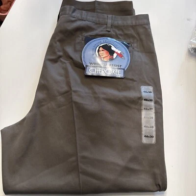Pantalones Cherokee Resistentes a Arrugas Talla 46x 30 Color Es Oliva  Foto 1 de 4