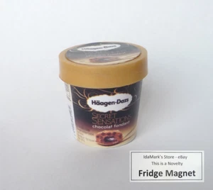 IMÁN DE HELADO FRIGORÍFICO HAAGEN DAZS Chocolate Fondant Novedad Indonesia 3D 1,25" - Imagen 1 de 13