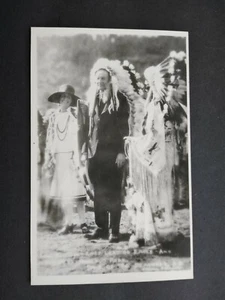 SD: Postal con foto real de los indios sioux del presidente Coolidge 1947 de Deadwood - Imagen 1 de 2