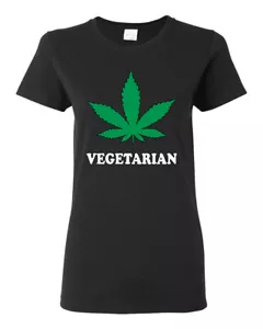 Camicia grafica donna fumatori erba vegetariana marijuana 420 - Foto 1 di 13