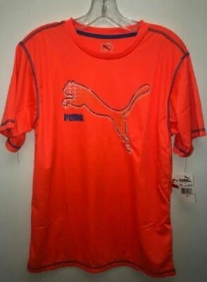 PUMA BIG BOY'S ORIGINAL T-SHIRT, VIVID ORANGE, X-LARGE - Image 1 of 2