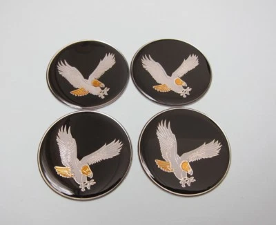 Lowrider Hydraulics Eagle Logo Adhesivo para Alambre Rueda Llanta Tapa Central, Negro, 4 piezas Foto 1 de 4