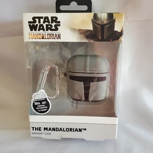 Disney Star Wars The Mandalorian Helmet Silicone AirPods Case Generation 1 & 2 - Picture 1 of 3