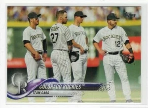 Colorado Rockies 2018 Topps Series 1 Baseball Base Common #314 Team Card - Picture 1 of 1