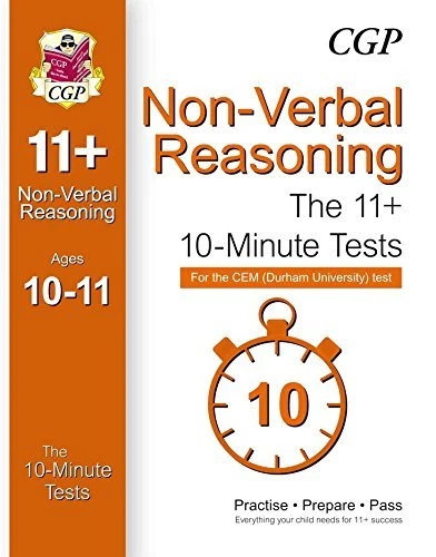 10-Minute Tests for 11+ Non-Verbal Reasoning (Ages 10-11) - CEM Test By CGP Boo - Image 1 of 1