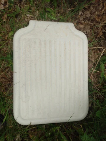 OLD Cast Iron Porcelain Drainboard Farm Sink EXTENSION. 20" x 24" USABLE AREA Cover