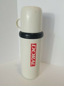 VTG DORAL Cigarette Plastic Coffee Thermos Advertising Thermo-serve