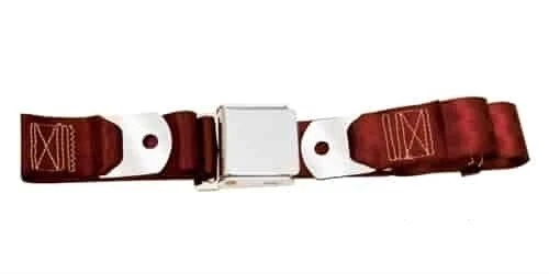 Cinturón de seguridad Chevy 1955-57 granate calidad conductor delantero/trasero, cada uno Foto 1 de 1
