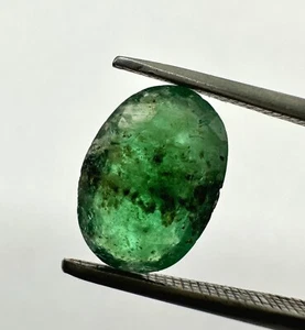 Emerald Gemstone, Emerald Natural Zambian Emerald loose Gemstone 1.45 CT 10x7mm - Picture 1 of 6