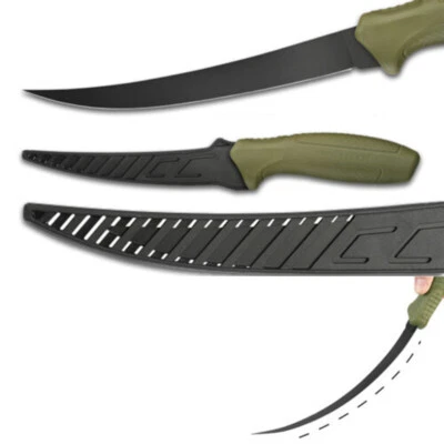 Cuchillo de filete de 6" para filetear y deshuesar con mango de espuma flotante y funda protectora Foto 1 de 4