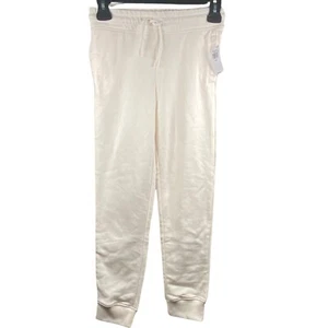 Old Navy Cream Joggers Size 8 Girls NWT Drawstring - Picture 1 of 4