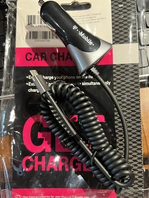 T-Mobile Universal Micro USB Car Charger 2-in-1 Adapter For Smartphone Devices - Image 1 of 4