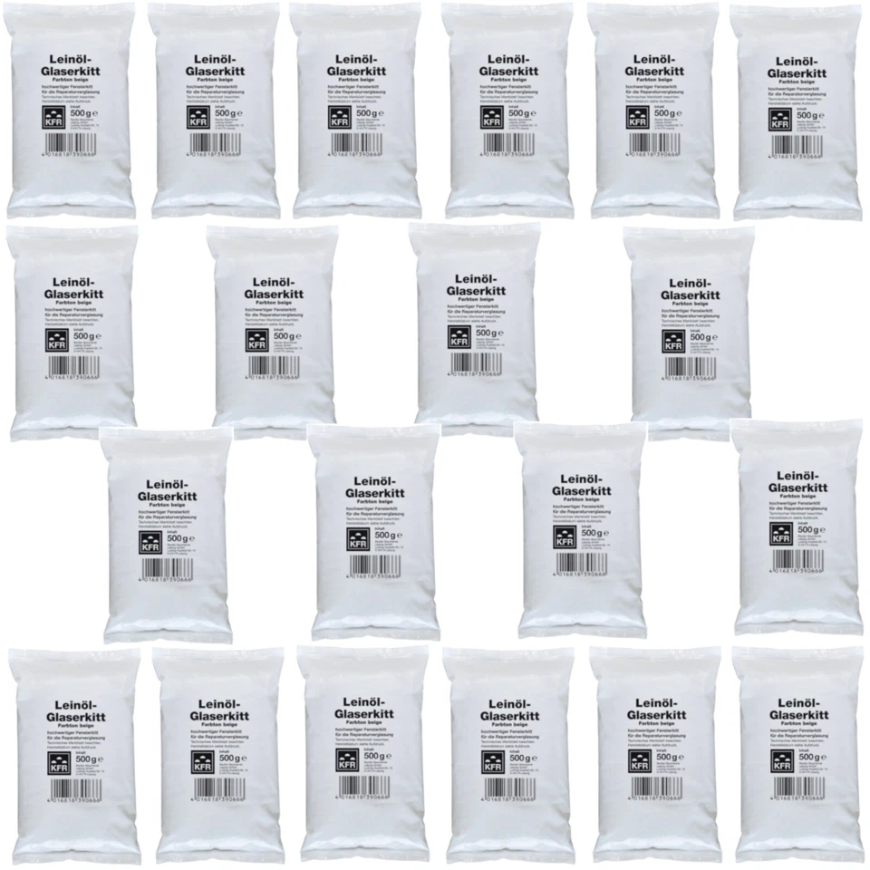 Baufan Leinöl-Glaserkitt - 20x500 g (520810)