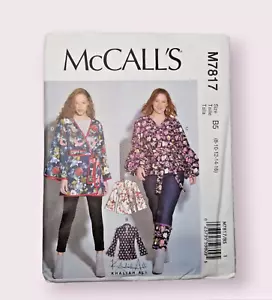 Locker sitzende Damenjacke McCall's Schnittmuster # M7817 Neu ungeschnitten FF 8-16 - Bild 1 von 2