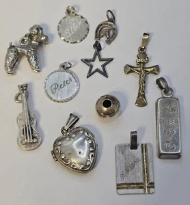Lote: 11 colgantes VINTAGE de plata 835.900.925 - Imagen 1 de 7