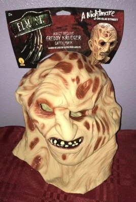Nightmare on Elm Street - Adult Deluxe Freddy Krueger Overhead Latex Mask NEW - Image 1 of 4