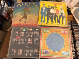 1980s New Wave Vinyl Lot Oingo Boingo Talking Heads B52s Devo - Foto 1 di 3