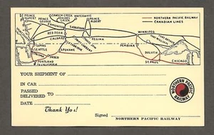 Canada, Delivery Notice, Northern Pacific Railway, Postage Revalue [171 - Picture 1 of 2