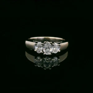14 Kt Gelbgold 0,72 cttw Diamant Ring - Größe 7 - 5,07 g - Bild 1 von 10