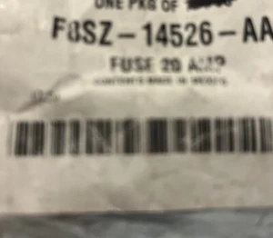 NEW OEM FORD PART F8SZ14526AA BOX FUSE - 20 AMP - Sold Individually - Picture 1 of 2