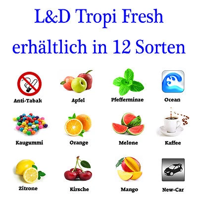 Tropi Fresh 60ml Duftspray Raumduft Autoduft Lufterfrischer Deo Raumdeo Auto NEU - Bild 1 von 4