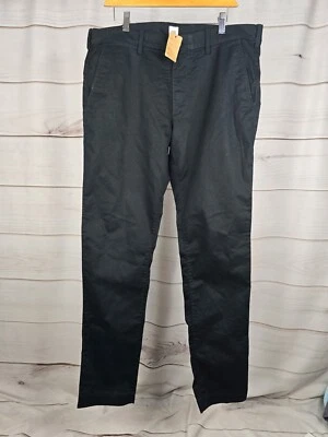 Gap 裤子男式全新无标签紧身斜纹布平底休闲蓝色 #T  — 第 1/4 张图片