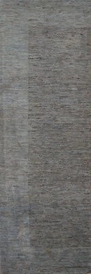 Zeitgenössisch Gabbeh Abstrakt Teppich Läufer 3 X9 Modern Handgeknüpft Wolle - Bild 1 von 4