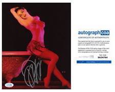 Dita Von Teese Burlesque star Signed Autographed 8x10 Photo ACOA A