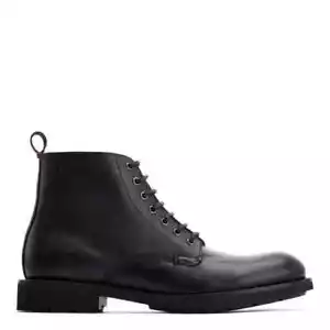Botas de Trabajo Base London Borland Cuero Talla 8/42 Grano Ceroso Negro PVP £85 - Imagen 1 de 6