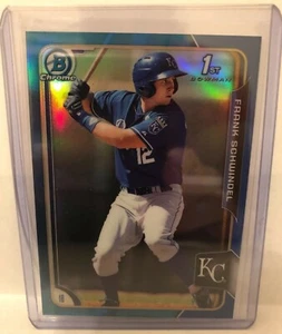 2015 Bowman Chrome (1st) FRANK SCHWINDEL Blue /150 RC SP CUBS - Picture 1 of 2