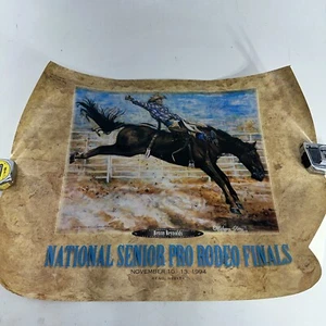 Póster de rodeo firmado por Benny Reynolds 1994 National Senior Pro Rodeo Finals - Imagen 1 de 10