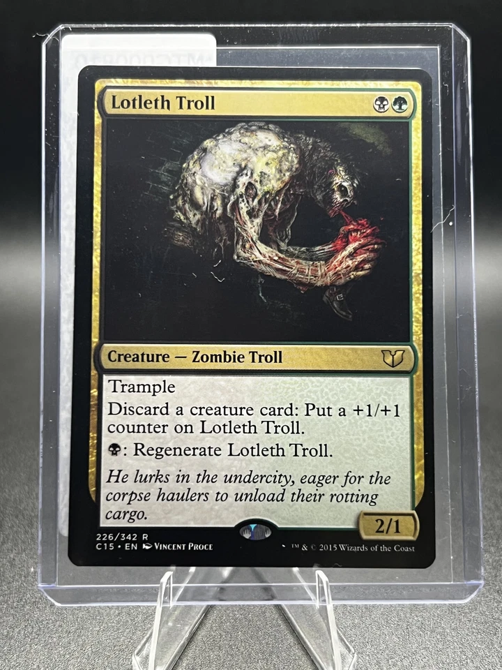 MTG Magic the Gathering Lotleth Troll Commander 2015 Regular - Image 1 of 1