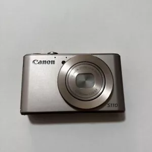 Canon Digital Camera PowerShot S110 12.1MP F2.0 Optical 5x Zoom Silver - Picture 1 of 2