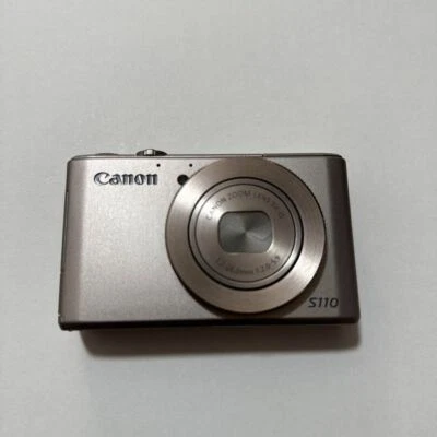Canon Digital Camera PowerShot S110 12.1MP F2.0 Optical 5x Zoom Silver - Image 1 of 2