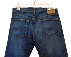 Levi Strauss Signature Jeans 33x30 Actual W36 Blue Dark Relaxed Cotton Blend - Picture 1 of 8