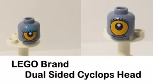 Lego Minifigur Mädchen Alien Monster Kopf Zyklopen ein großes Auge Wimpern - Bild 1 von 1