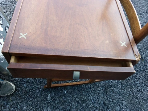 MID CENTURY MODERN AMERICAN OF MARTINSVILLE TABLE TOP DRAWER Cover