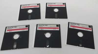QUATTRO PRO Version 1.0 For Windows 5.25" Floppy Disk Computer Software Discs - Image 1 of 4