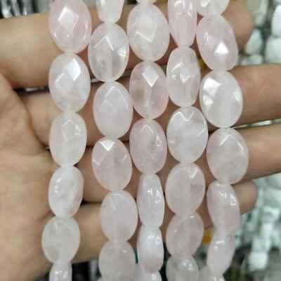 8/10/12mm Faceted Natural Stone Oval Shape Agates Crystal Turquoises Loose Beads - Image 1 of 4