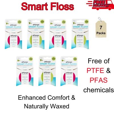 DrTung's Smart Floss, 30 yardas, sabor cardamomo natural 1 ea colores paquete de 7 variados Foto 1 de 4