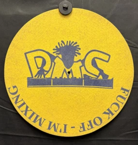 F*** Off I'm Mixing - DMC Original Turntable Record Player 12" Slipmat RARE - Picture 1 of 1